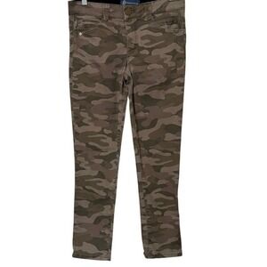 Democracy Ab Technology "Ab"solution Green‎ Camo Print Skinny Pants Womens 6